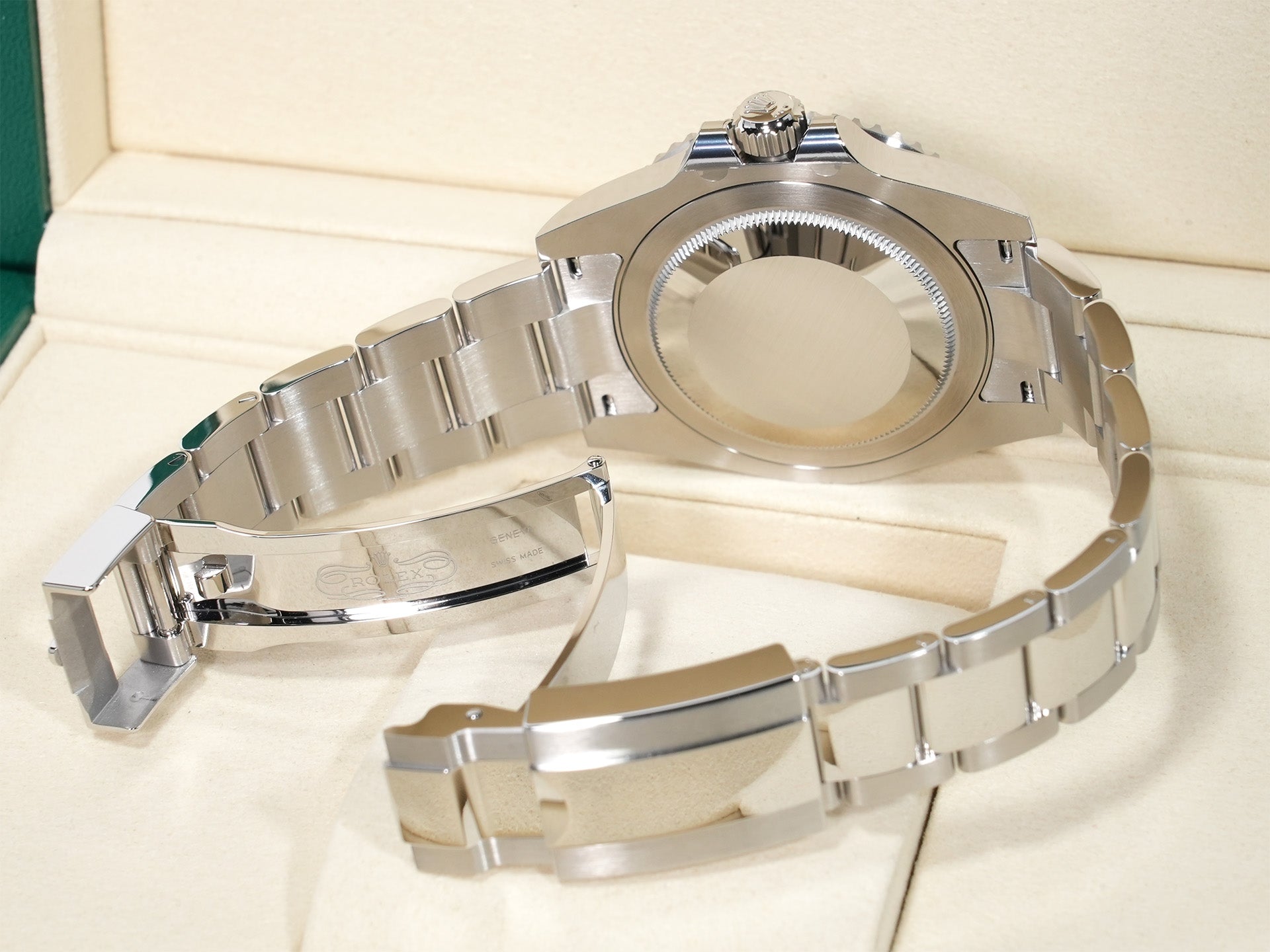 Rolex GMT-Master II Ref. 126710GRNR Stainless Steel Black Dial Oyster Bracelet Unused cvhqjcs3