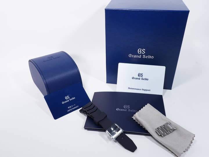 Grand Seiko Spring Drive U.F.A. Ushio 300 Diver Ref. SLGB023 Bright Titanium Blue Dial Unused mhrf8skp