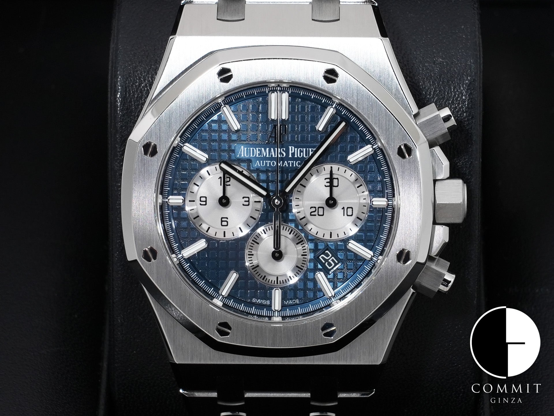 Audemars Piguet Royal Oak Chronograph Ref.26331ST.OO.1220ST.01 Stainless Steel Blue Dial Excellent Condition wxeq6ynq