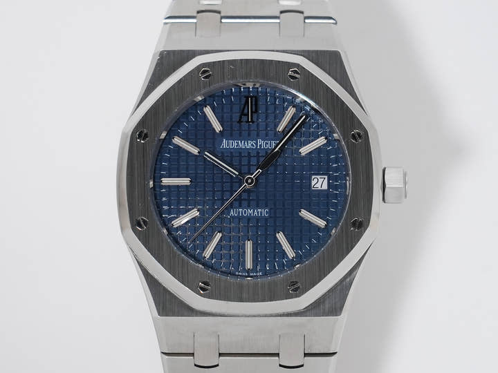 Audemars Piguet Royal Oak Ref.15300ST.OO.1220ST.02 Stainless Steel Blue Dial Excellent Condition 874aofid
