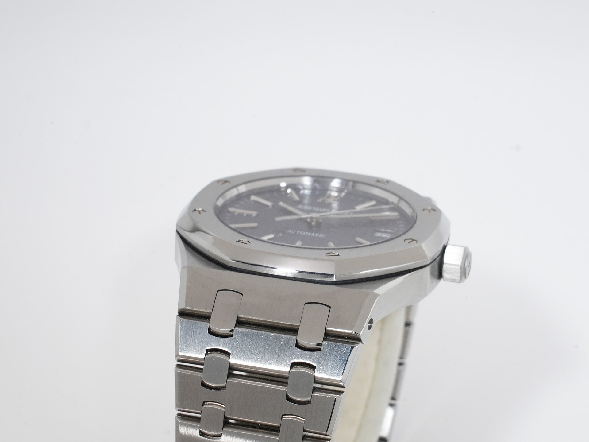 Audemars Piguet Royal Oak Ref.15300ST.OO.1220ST.02 Stainless Steel Blue Dial Excellent Condition 874aofid