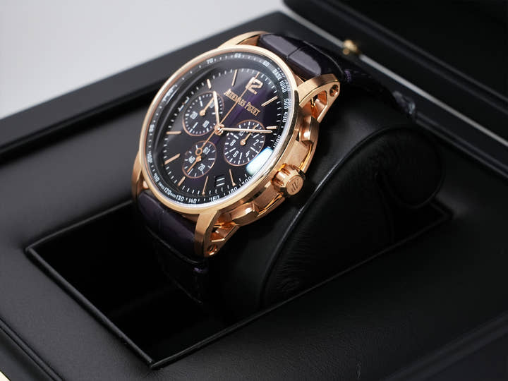 Audemars Piguet CODE 11.59 by Audemars Piguet Chronograph Ref.26393OR.OO.A616CR.01 Pink Gold Purple Dial Excellent Used ig7si4sj