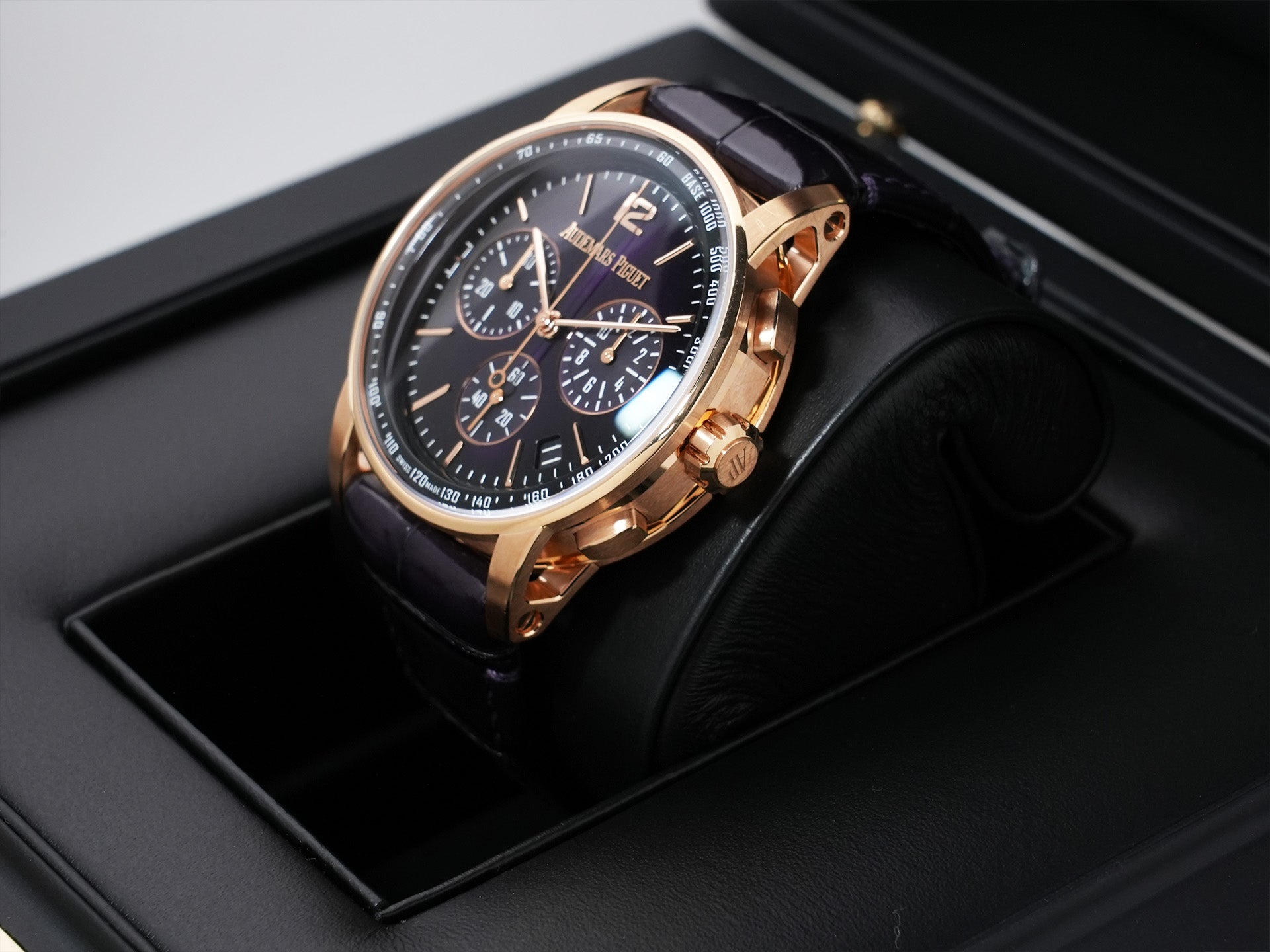 Audemars Piguet CODE 11.59 by Audemars Piguet Chronograph Ref.26393OR.OO.A616CR.01 Pink Gold Purple Dial Excellent Used ig7si4sj