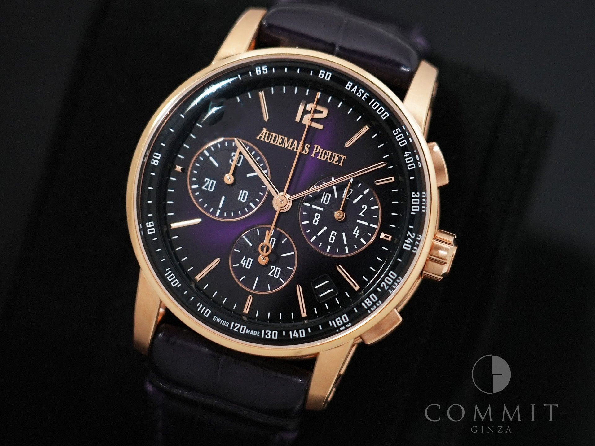 Audemars Piguet CODE 11.59 by Audemars Piguet Chronograph Ref.26393OR.OO.A616CR.01 Pink Gold Purple Dial Excellent Used ig7si4sj