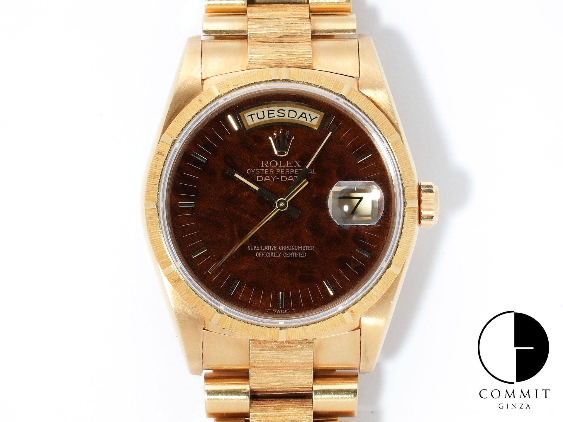Rolex Day-Date Ref. 18248 Yellow Gold Walnut Dial Pre-owned gz3qvpwn