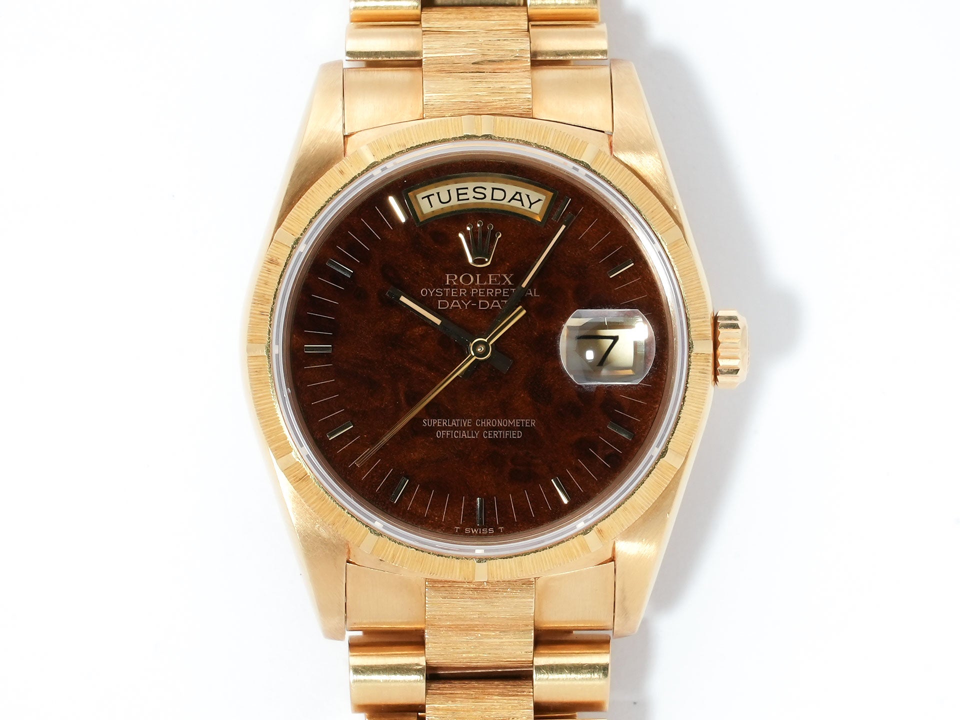 Rolex Day-Date Ref. 18248 Yellow Gold Walnut Dial Pre-owned gz3qvpwn