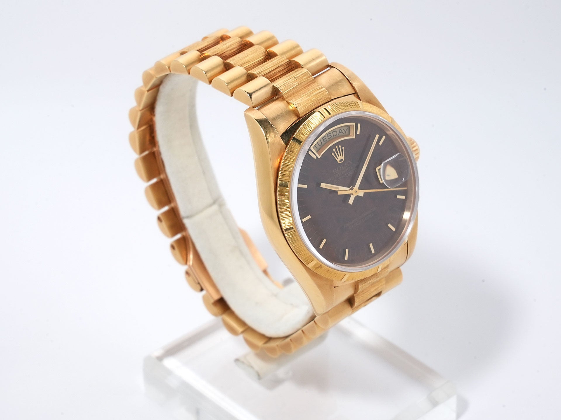 Rolex Day-Date Ref. 18248 Yellow Gold Walnut Dial Pre-owned gz3qvpwn
