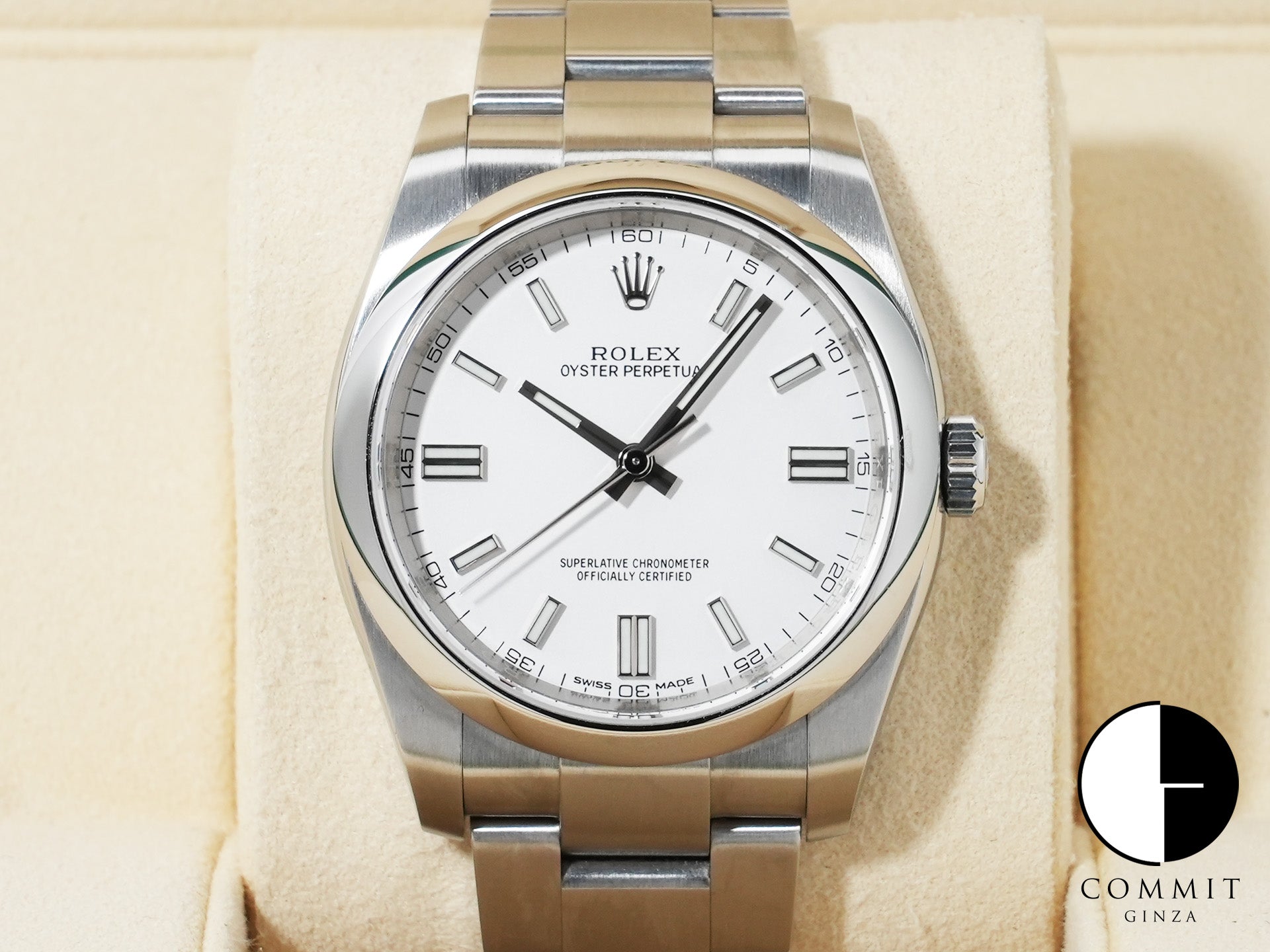 Rolex Oyster Perpetual 36 Ref. 116000 Stainless Steel White Dial Pre-owned jyqt2qrk