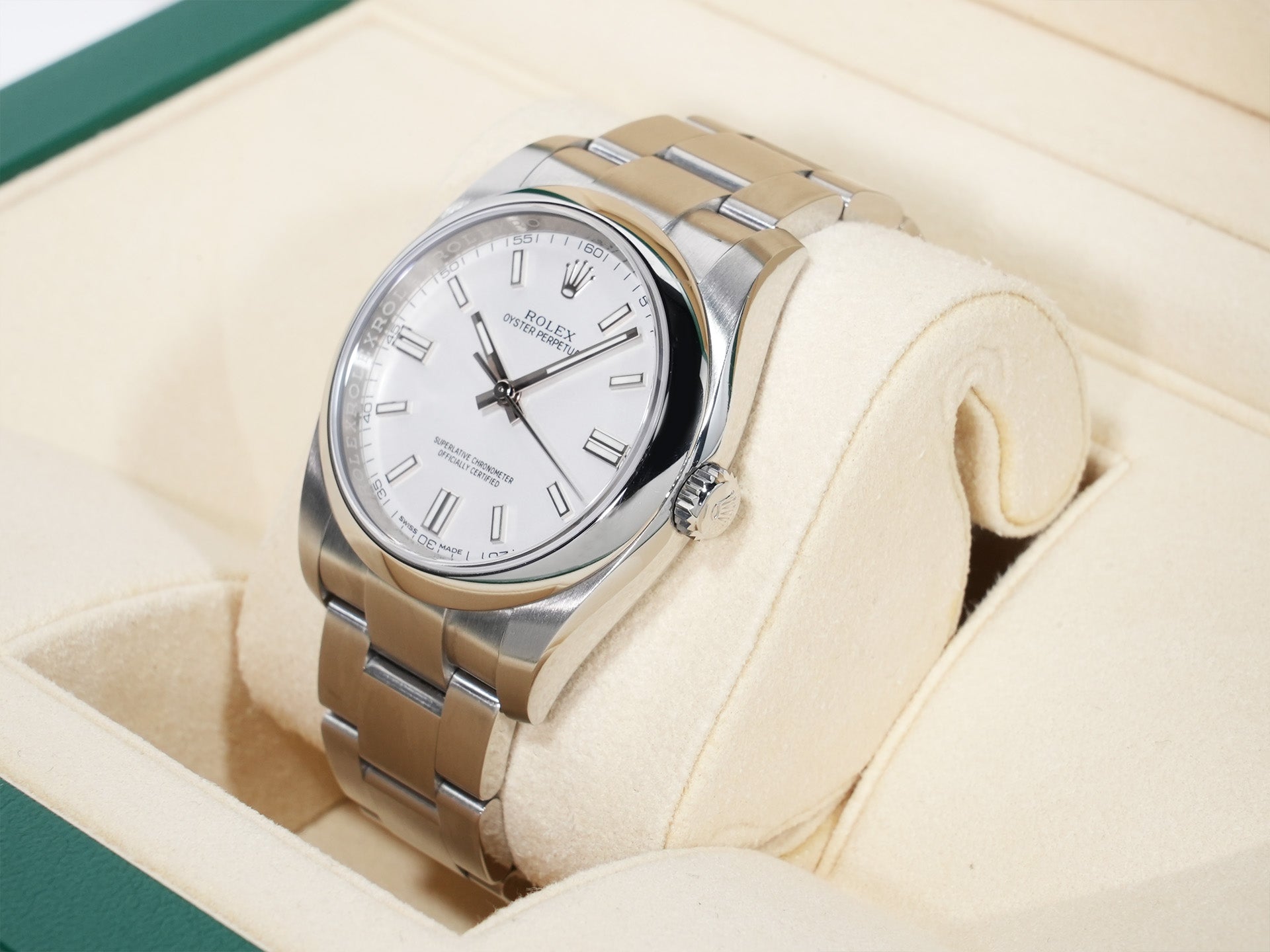 Rolex Oyster Perpetual 36 Ref. 116000 Stainless Steel White Dial Pre-owned jyqt2qrk