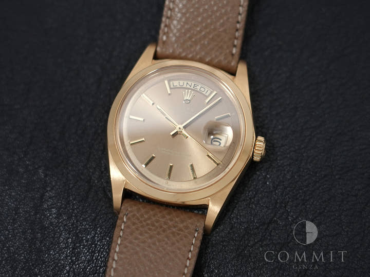 Rolex Day-Date Ref.1802/8 Yellow Gold Champagne Dial Pre-Owned i9swx4w9