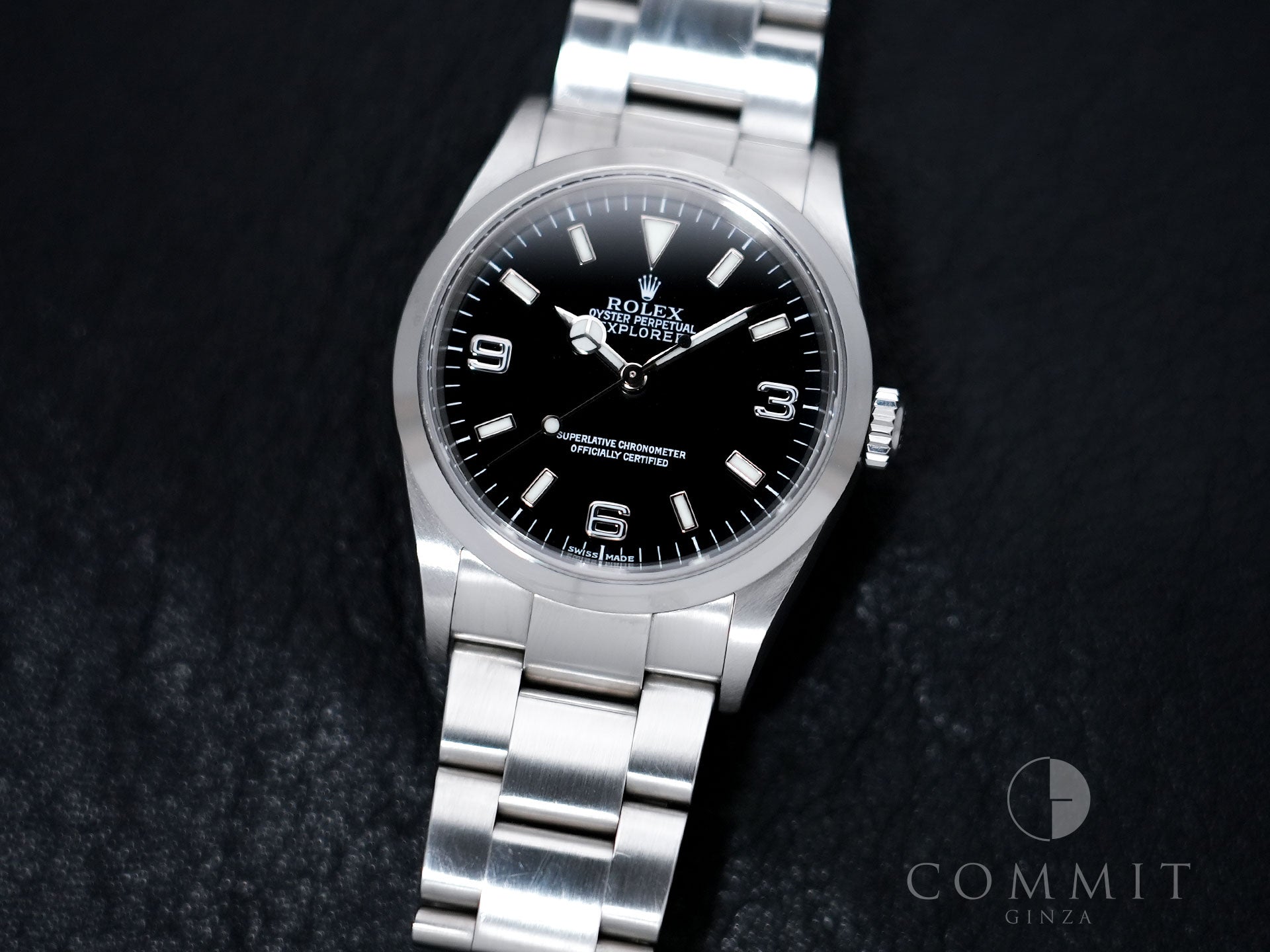 Rolex Explorer I Ref.114270 Stainless Steel Black Dial Oyster Bracelet Used irgd7cqk