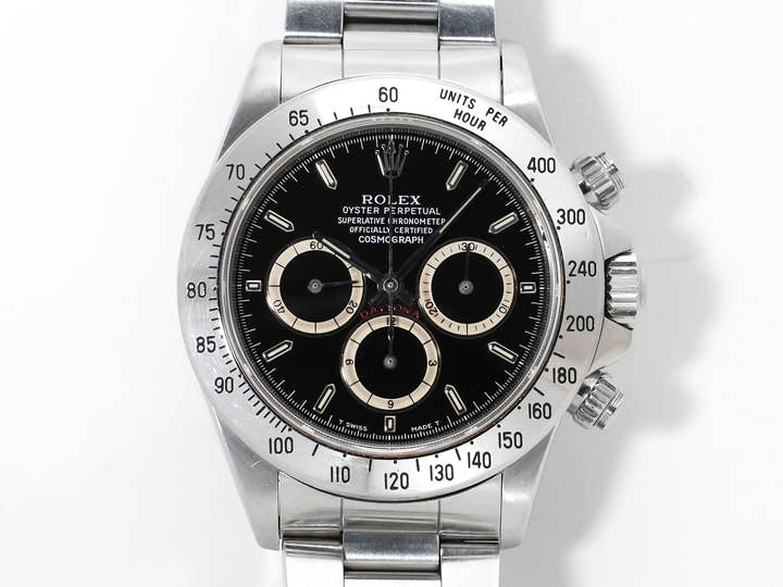 ROLEX Daytona El Primero Ref. 16520 Stainless Steel Black Dial Used fjrjzunh