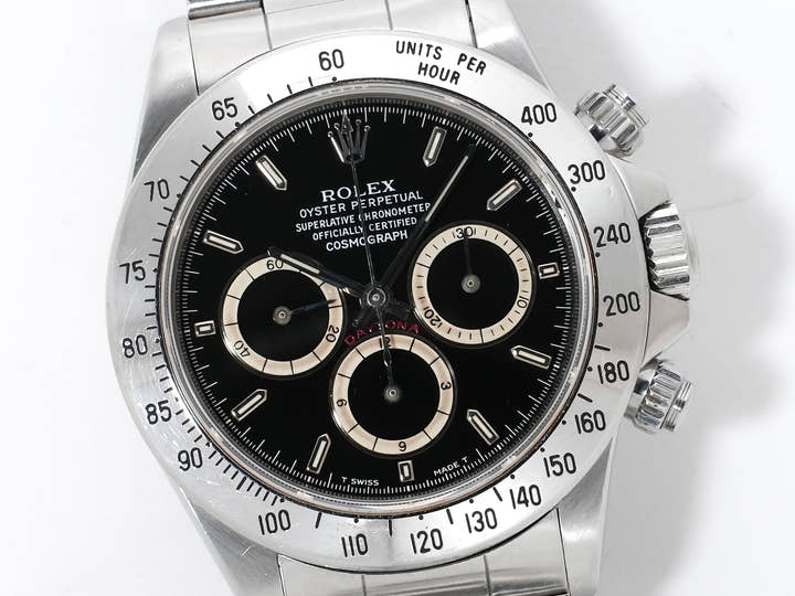 ROLEX Daytona El Primero Ref. 16520 Stainless Steel Black Dial Used fjrjzunh