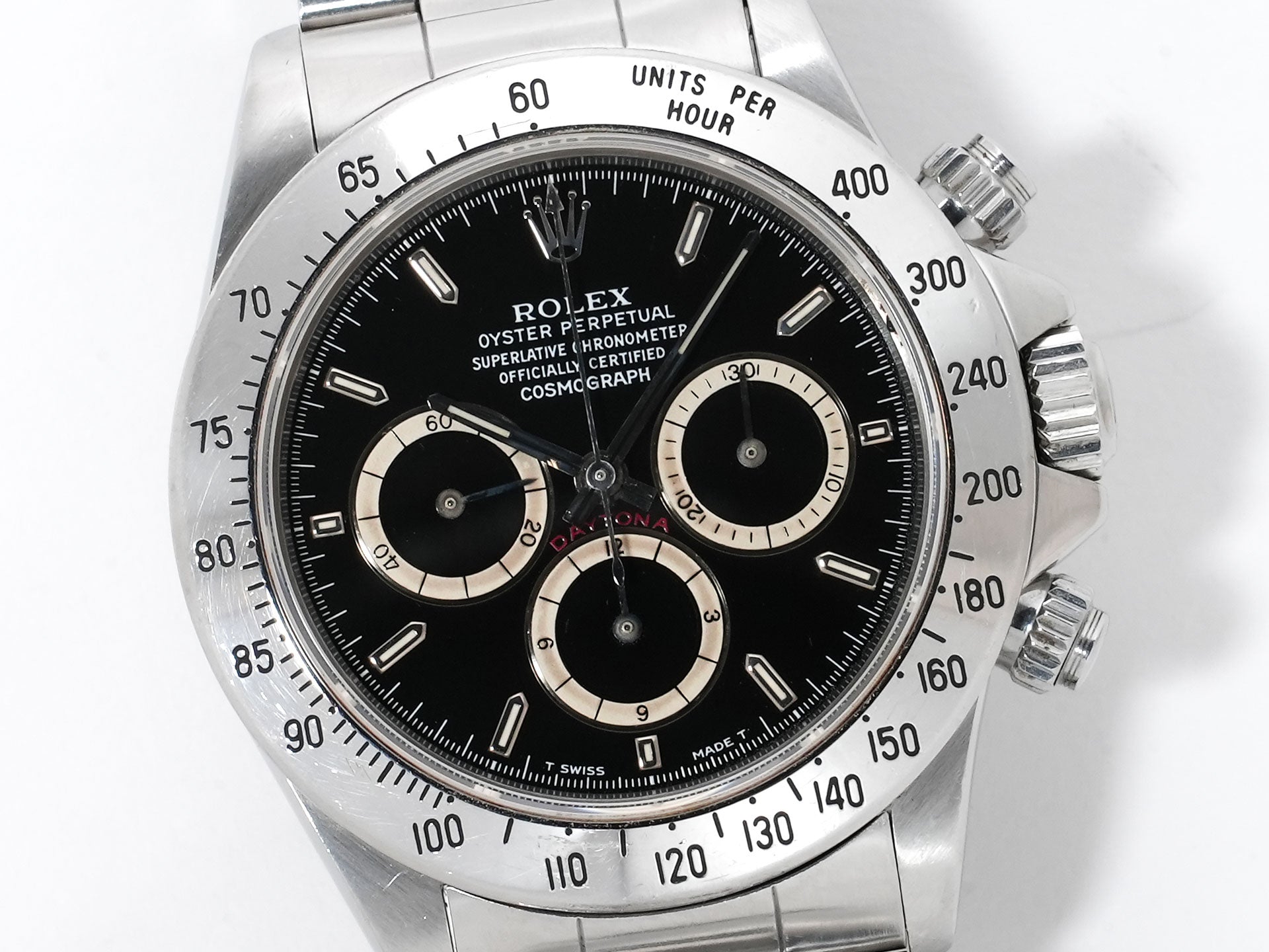 ROLEX Daytona El Primero Ref. 16520 Stainless Steel Black Dial Used fjrjzunh