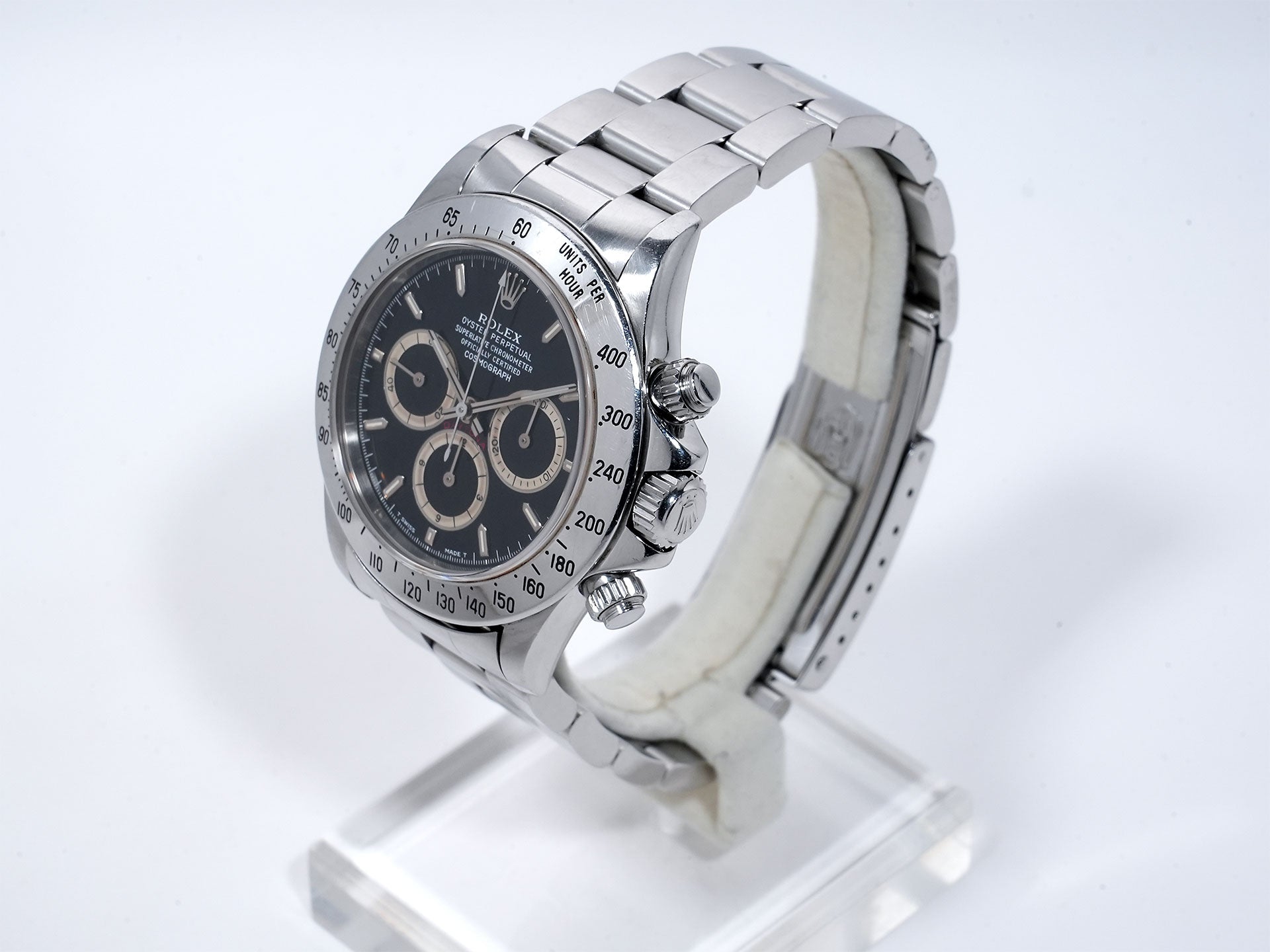 ROLEX Daytona El Primero Ref. 16520 Stainless Steel Black Dial Used fjrjzunh