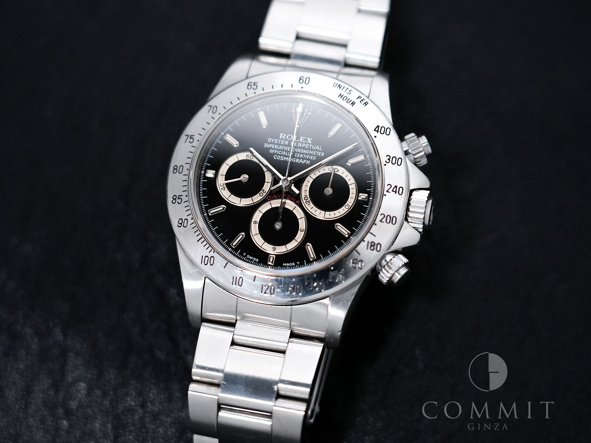 ROLEX Daytona El Primero Ref. 16520 Stainless Steel Black Dial Used fjrjzunh