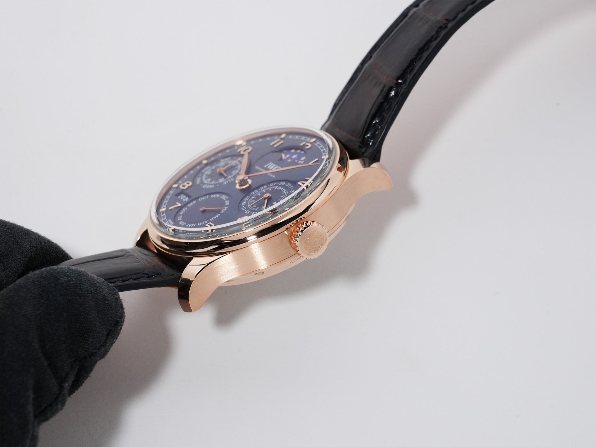 IWC Portugieser Perpetual Calendar Ref.IW503312 18 ct Armor Gold® Blue Dial Excellent Condition vg27qito