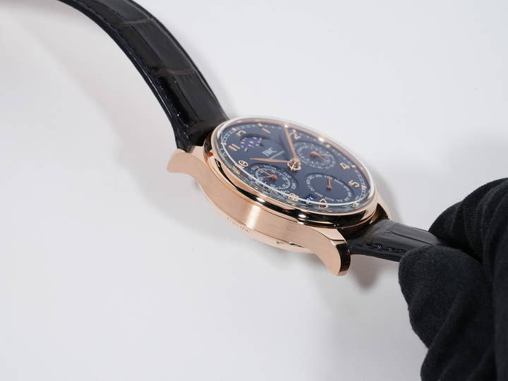 IWC Portugieser Perpetual Calendar Ref.IW503312 18 ct Armor Gold® Blue Dial Excellent Condition vg27qito