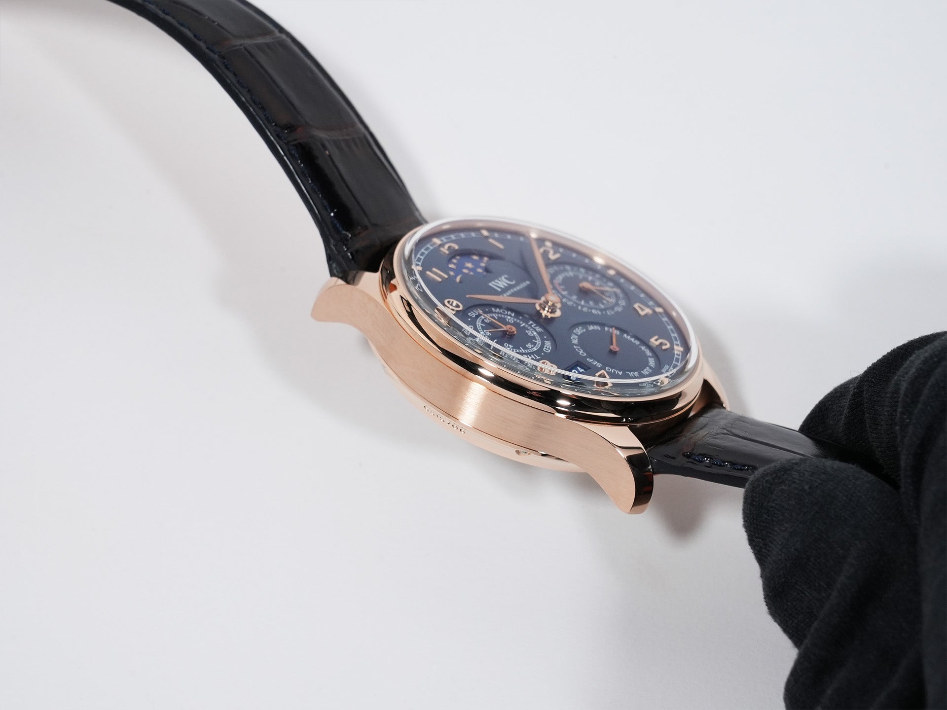 IWC Portugieser Perpetual Calendar Ref.IW503312 18 ct Armor Gold® Blue Dial Excellent Condition vg27qito