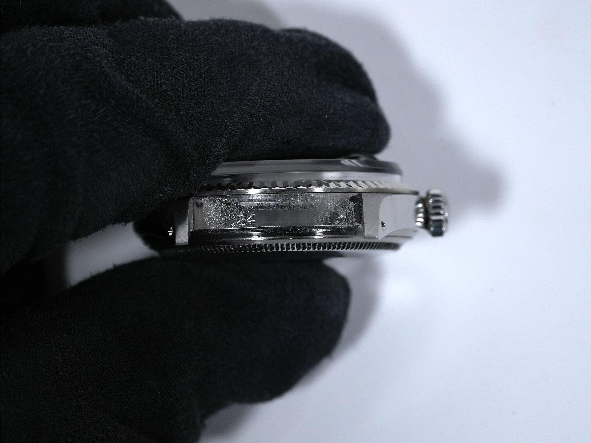 ロレックス デイトジャスト Ref.1601 ステンレススチール/ホワイトゴールド ブラックミラー文字盤 中古 eb6hapj8