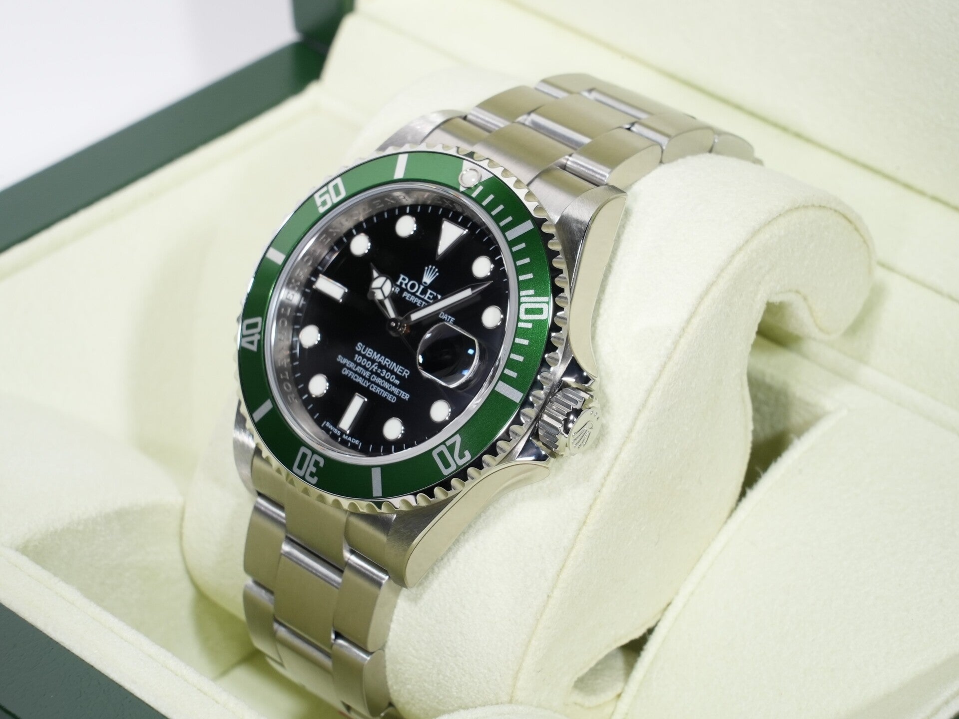 Rolex Submariner Date Ref.16610LV Stainless Steel Black Dial Unused qxzn49bz