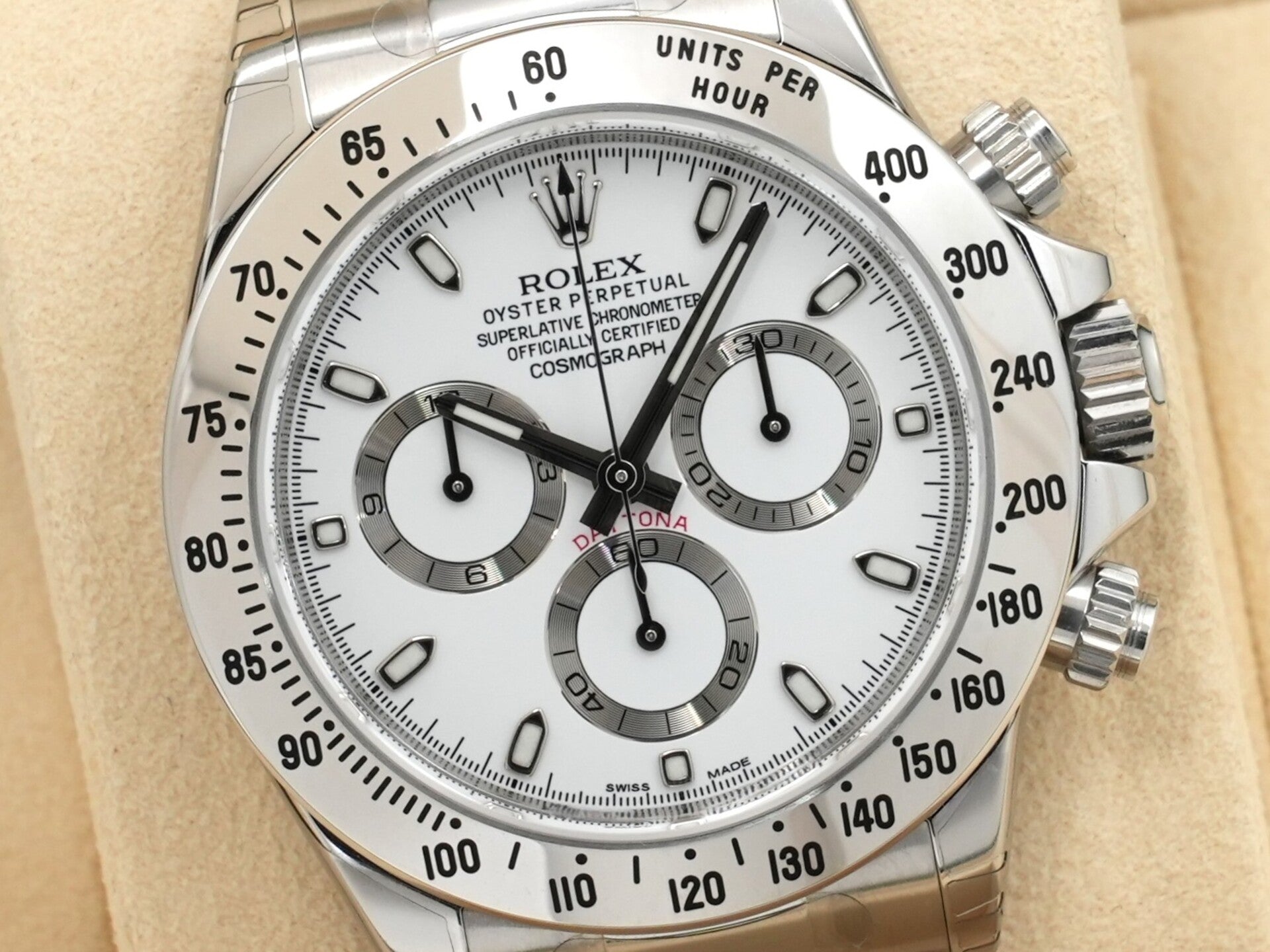 Rolex Daytona Ref. 116520 Stainless Steel White Dial Unused vi68njna