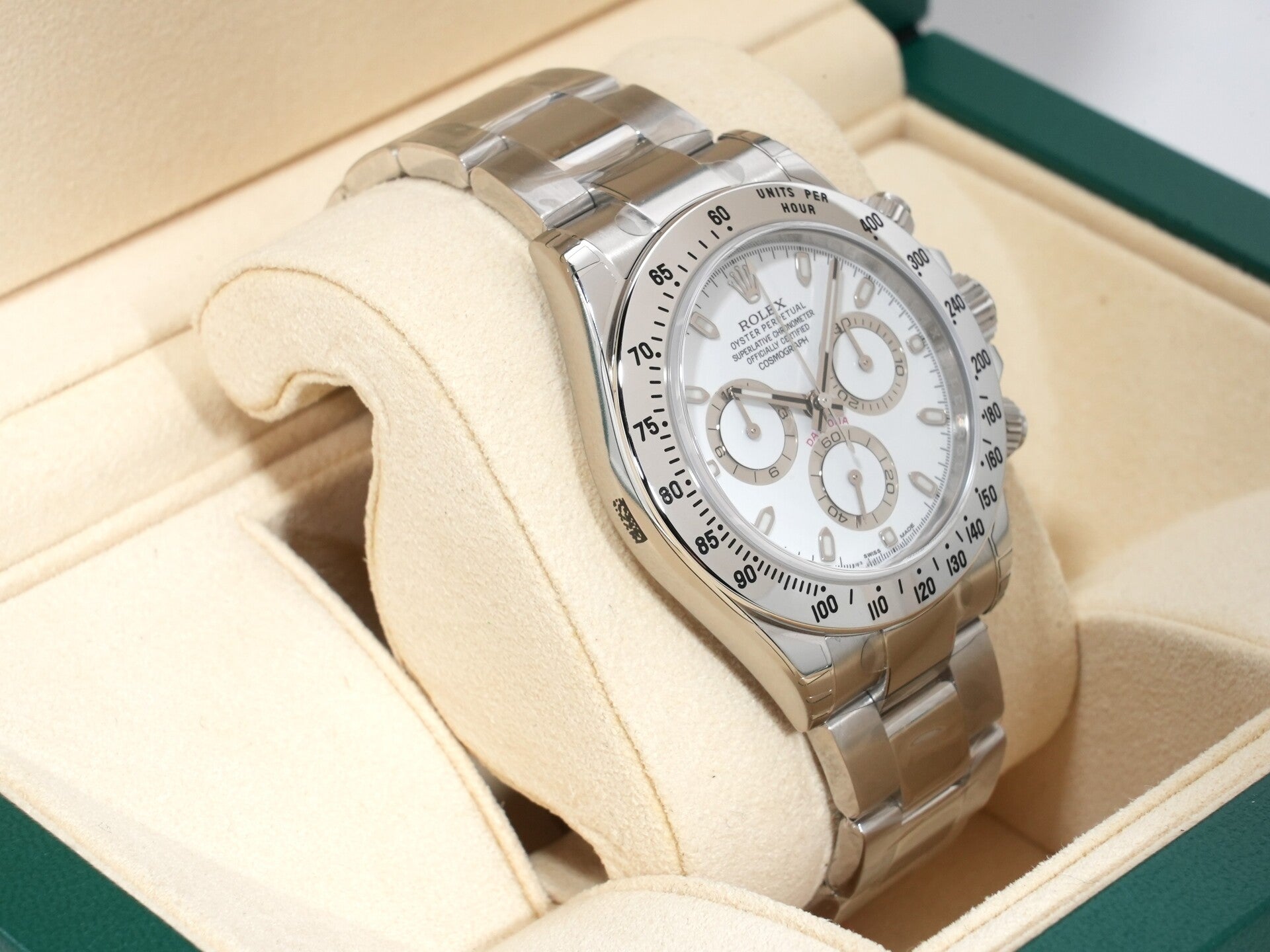 Rolex Daytona Ref. 116520 Stainless Steel White Dial Unused vi68njna