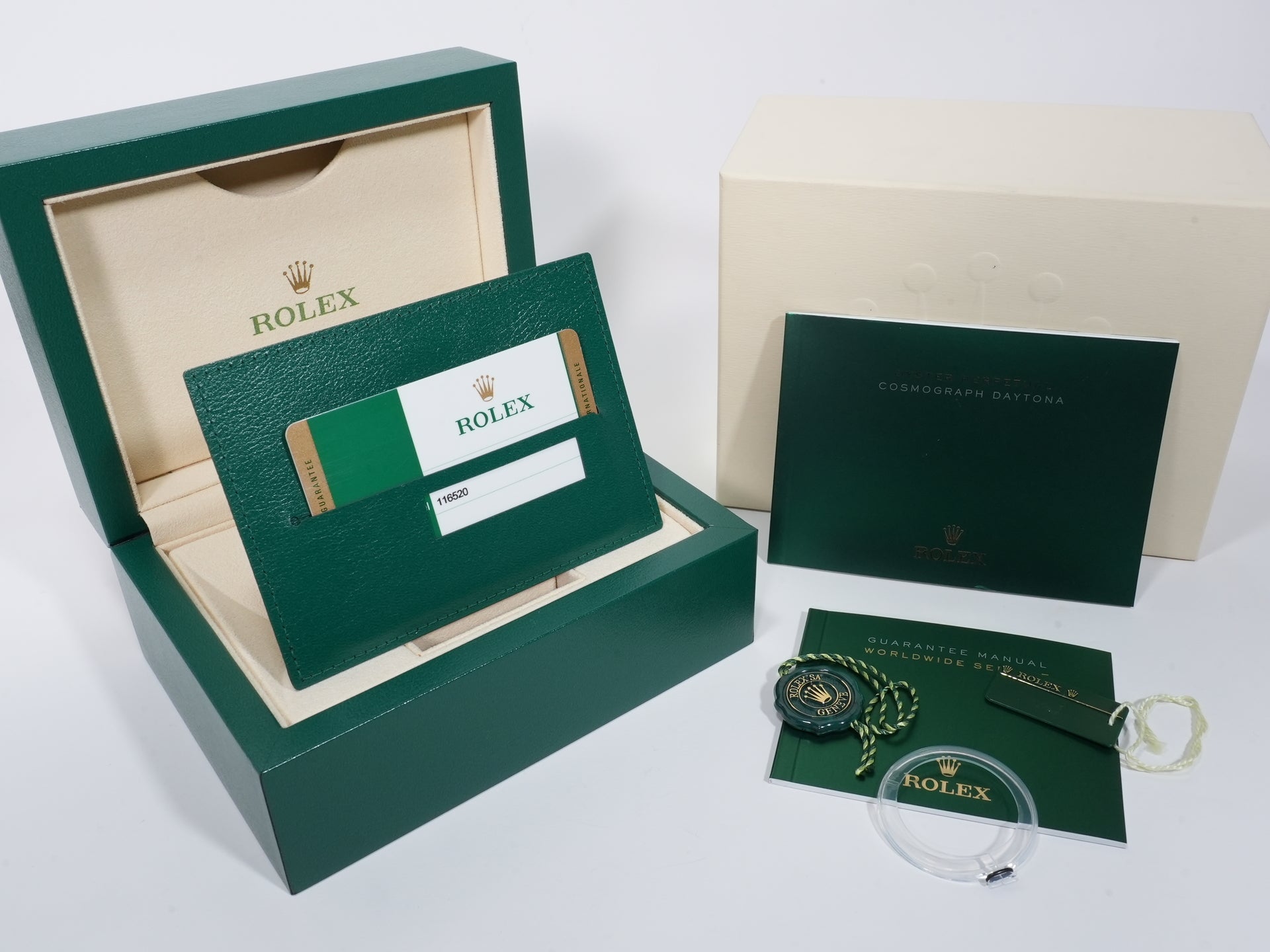 Rolex Daytona Ref. 116520 Stainless Steel White Dial Unused vi68njna