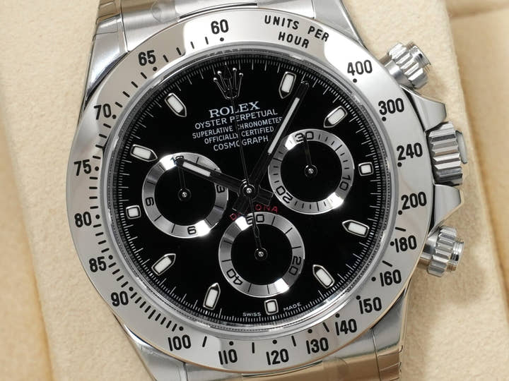 Rolex Daytona Ref. 116520 Stainless Steel Black Dial Unused akb6ubxw