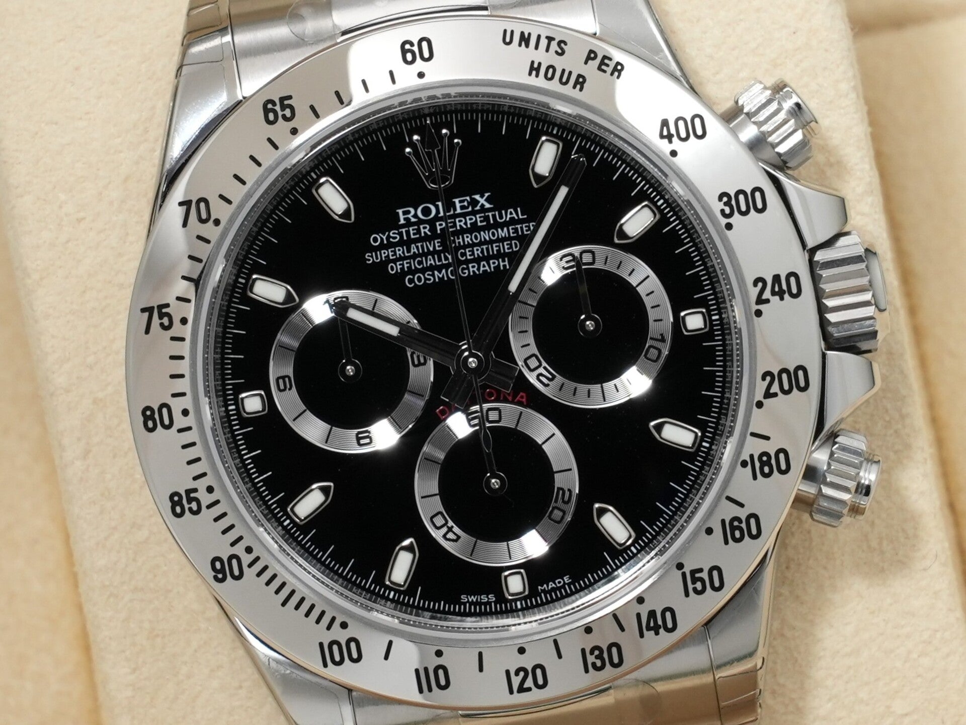 Rolex Daytona Ref. 116520 Stainless Steel Black Dial Unused akb6ubxw