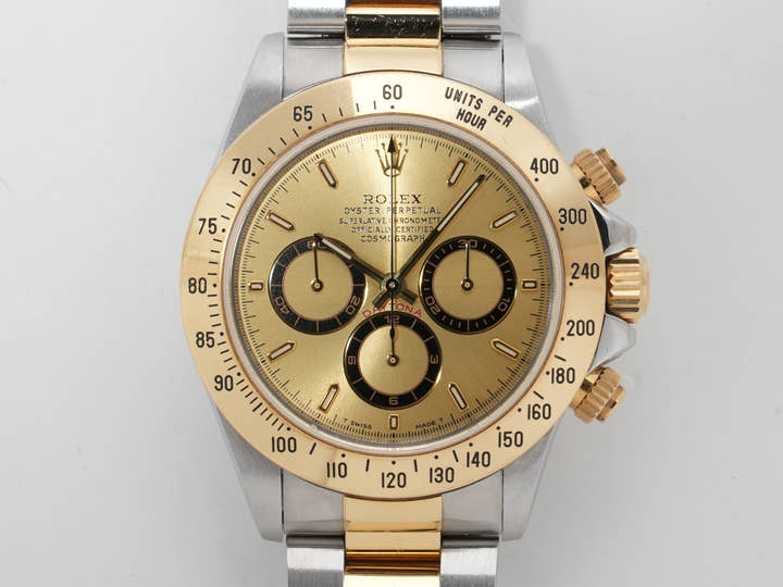 Rolex Daytona El Primero Ref. 16523 Stainless Steel/Yellow Gold Champagne Dial Excellent Condition cf7ts7ai