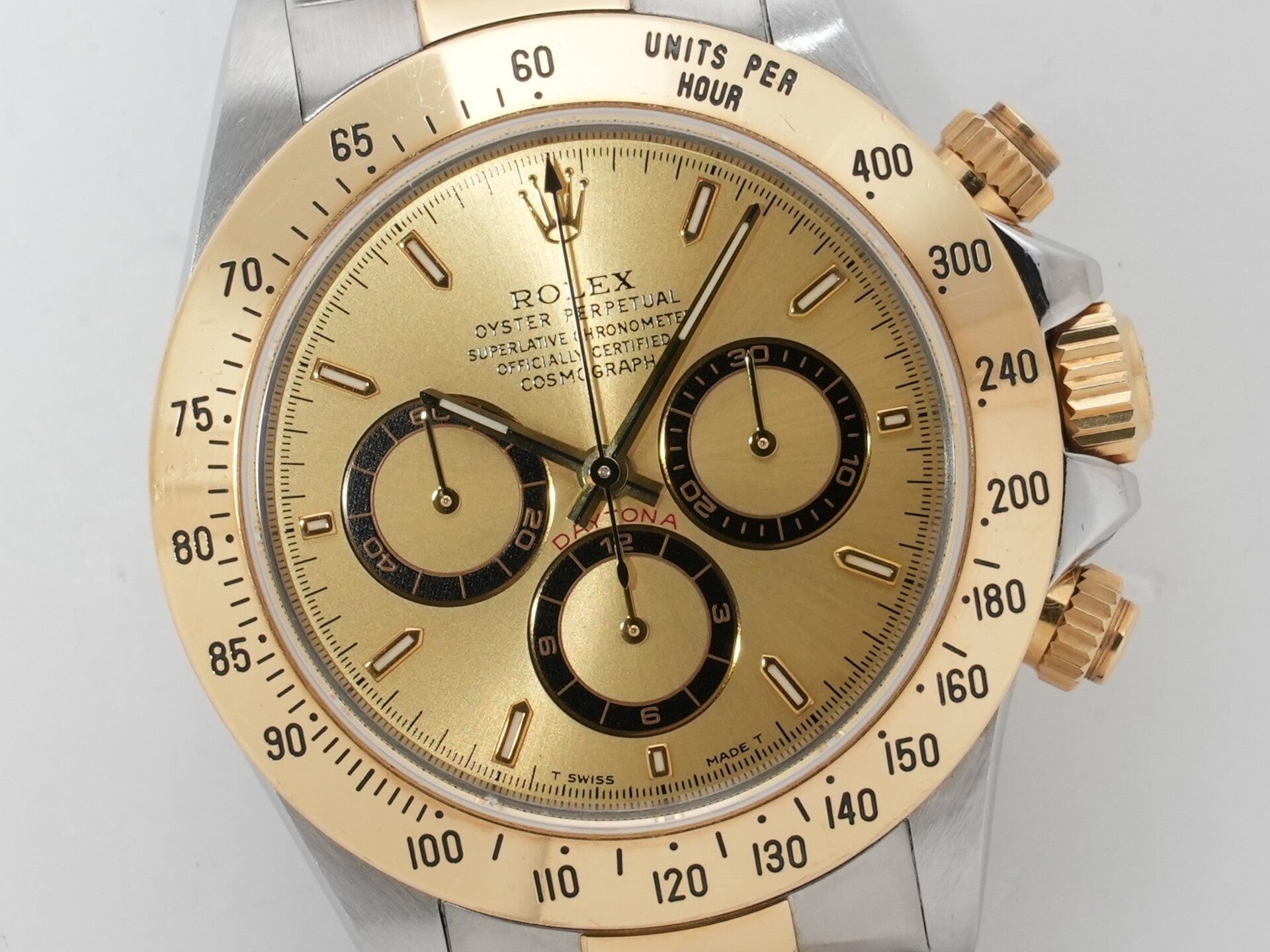 Rolex Daytona El Primero Ref. 16523 Stainless Steel/Yellow Gold Champagne Dial Excellent Condition cf7ts7ai
