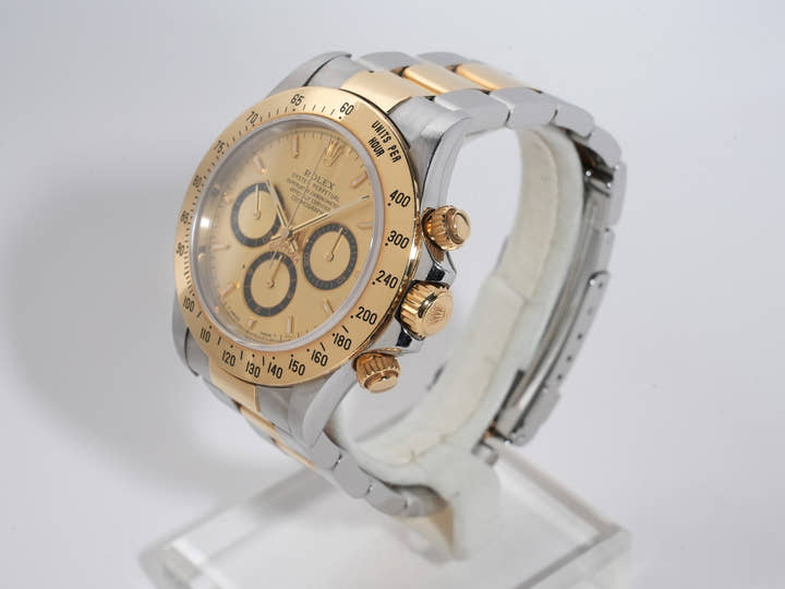 Rolex Daytona El Primero Ref. 16523 Stainless Steel/Yellow Gold Champagne Dial Excellent Condition cf7ts7ai