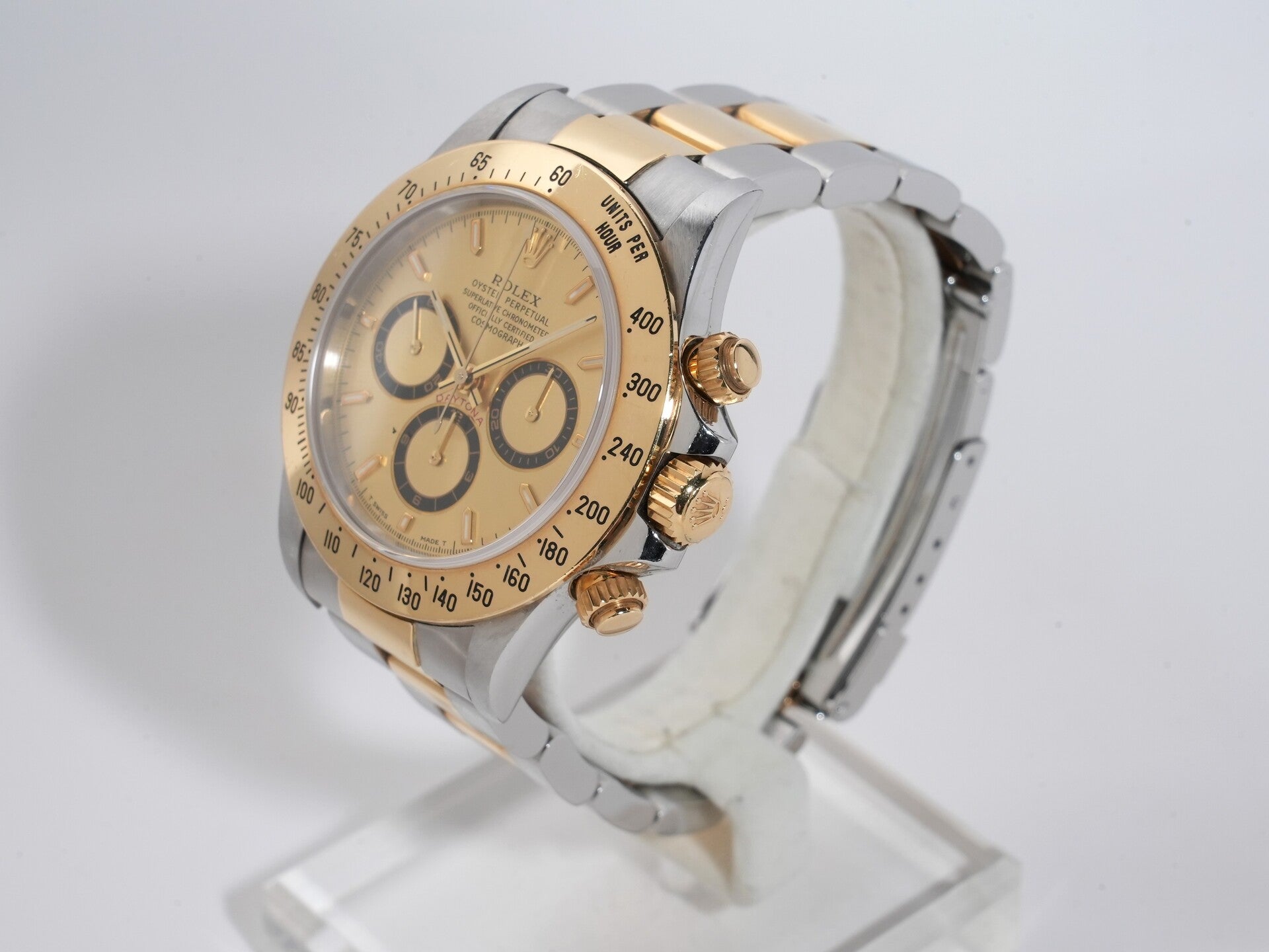 Rolex Daytona El Primero Ref. 16523 Stainless Steel/Yellow Gold Champagne Dial Excellent Condition cf7ts7ai