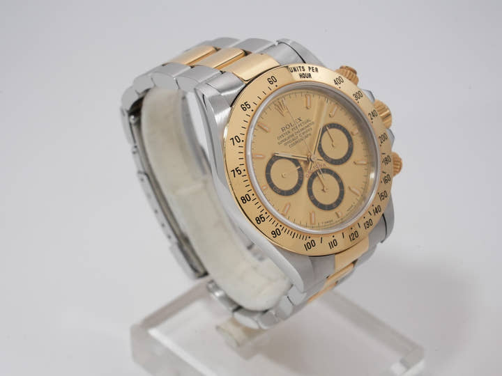 Rolex Daytona El Primero Ref. 16523 Stainless Steel/Yellow Gold Champagne Dial Excellent Condition cf7ts7ai