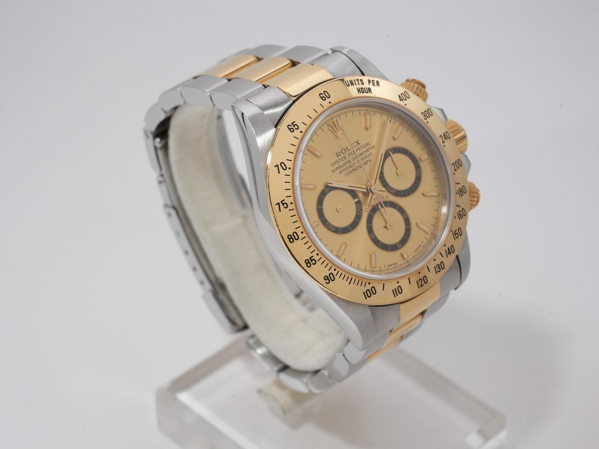 Rolex Daytona El Primero Ref. 16523 Stainless Steel/Yellow Gold Champagne Dial Excellent Condition cf7ts7ai