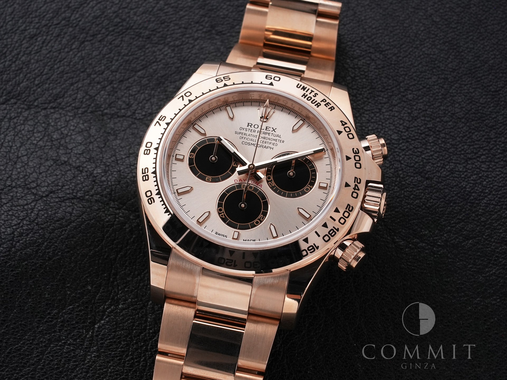Rolex Daytona Ref. 126505 Everose Gold Sundust x Bright Black Dial Used A (jwbud22j)