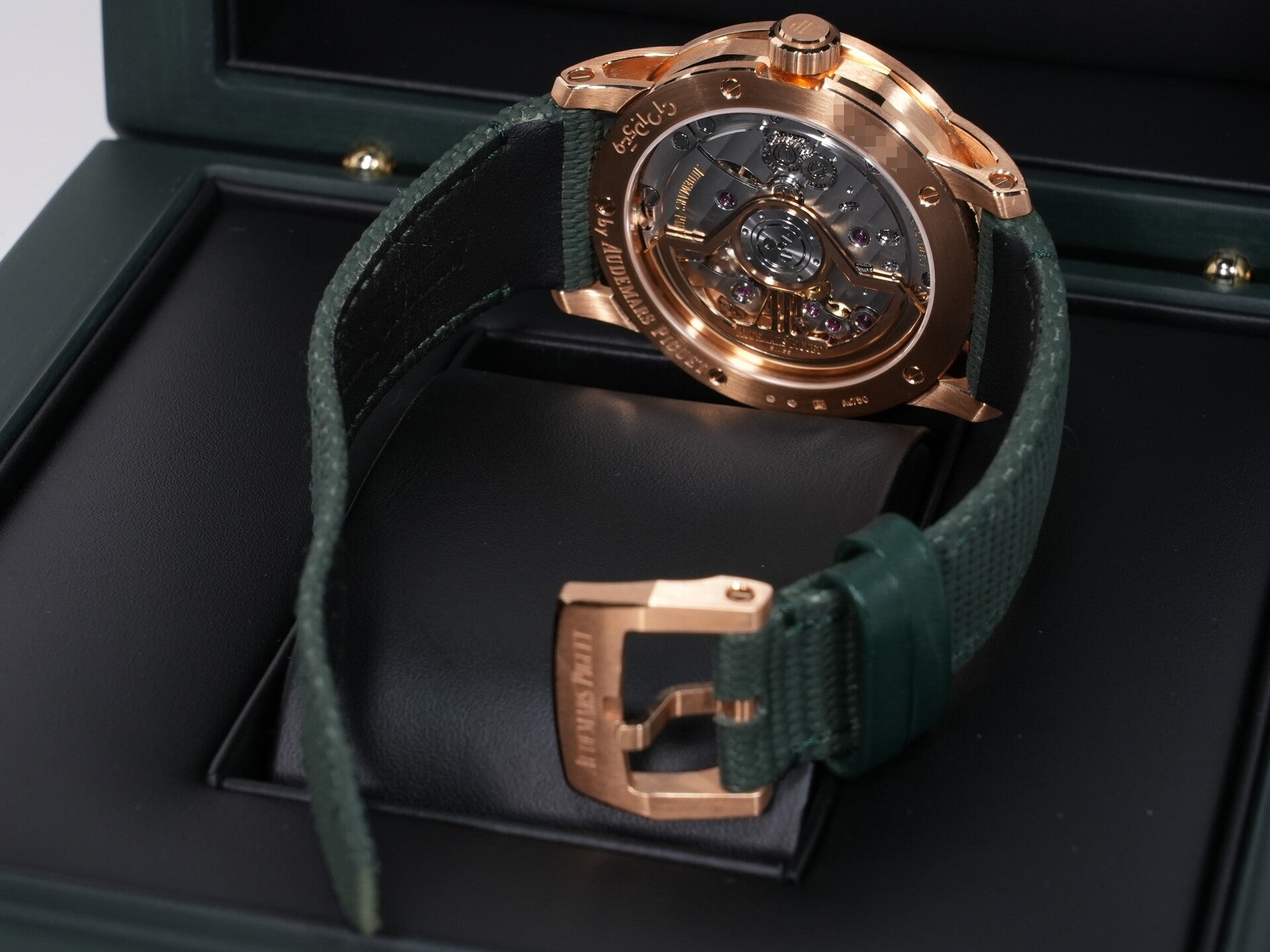 Audemars Piguet CODE 11.59 by Audemars Piguet Ref.15210OR.OO.A056KB.01 Pink Gold Green Dial Excellent Condition h8n5qnre