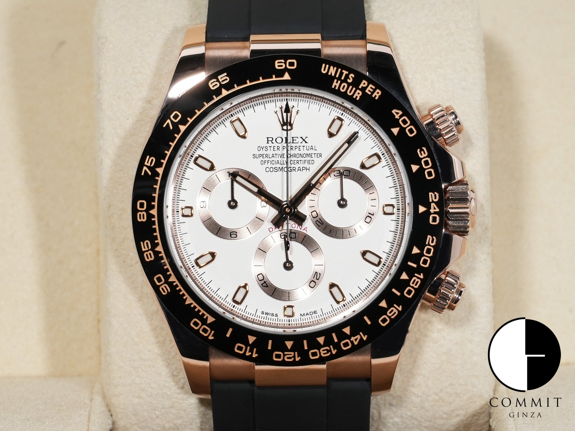 ロレックス デイトナ Ref.116515LN エバーローズゴールド アイボリー文字盤 美中古 ie95ypco