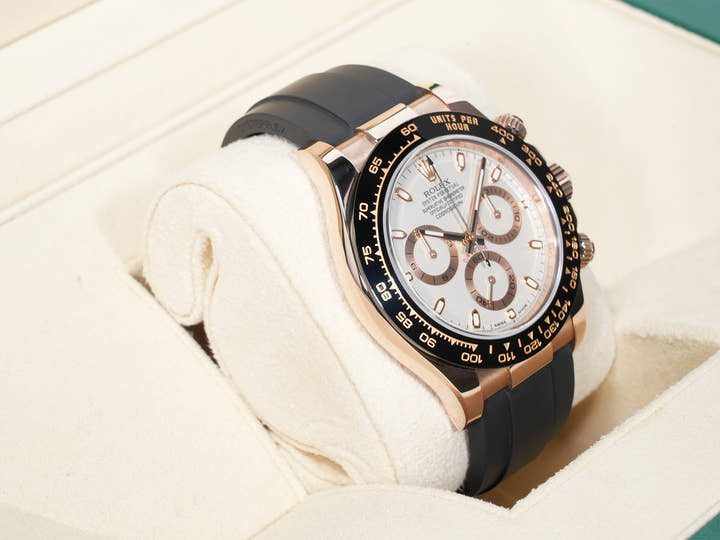 ROLEX Daytona Ref. 116515LN Everose Gold Ivory Dial Pre-Owned ie95ypco