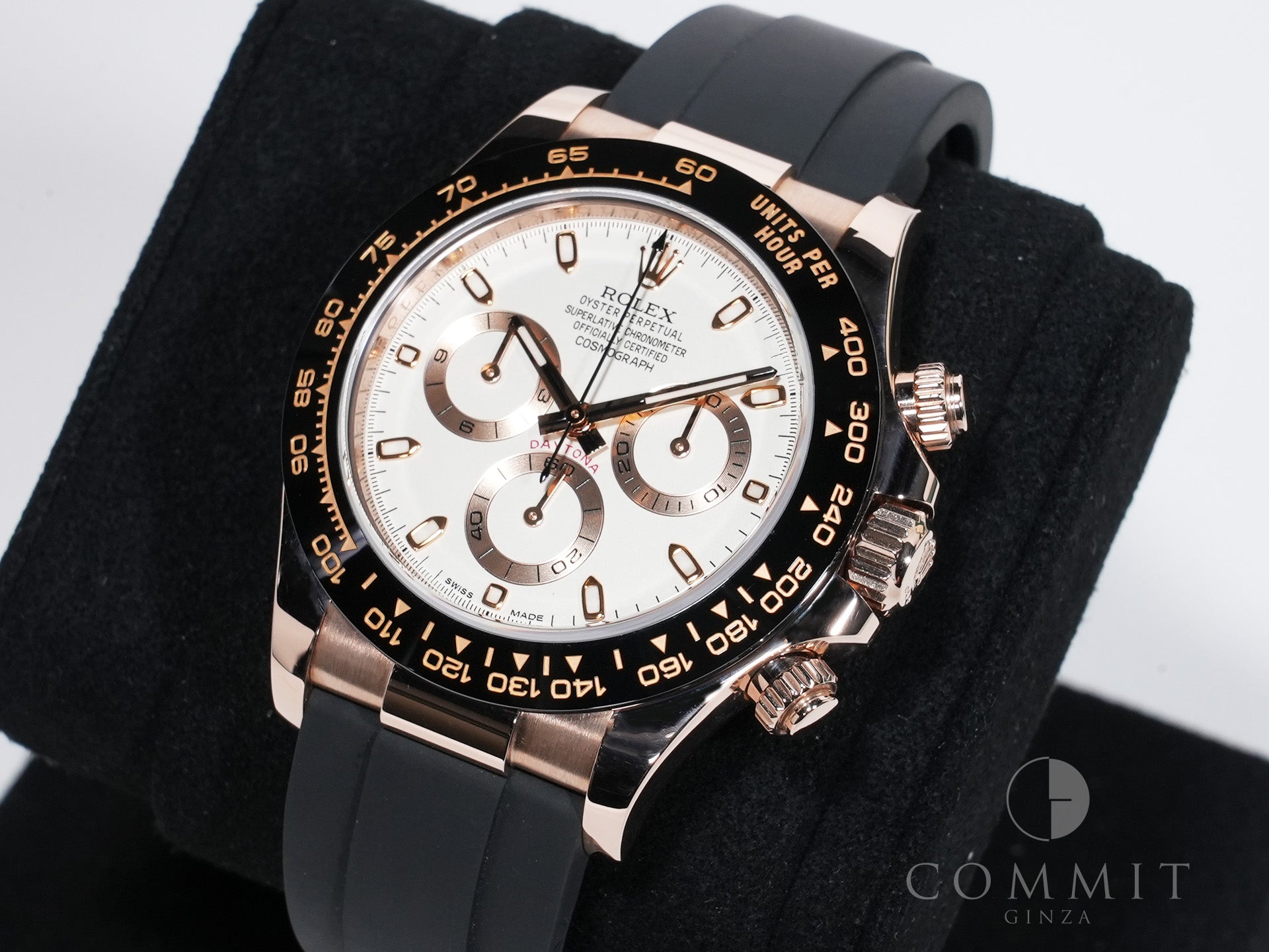 ROLEX Daytona Ref. 116515LN Everose Gold Ivory Dial Pre-Owned ie95ypco