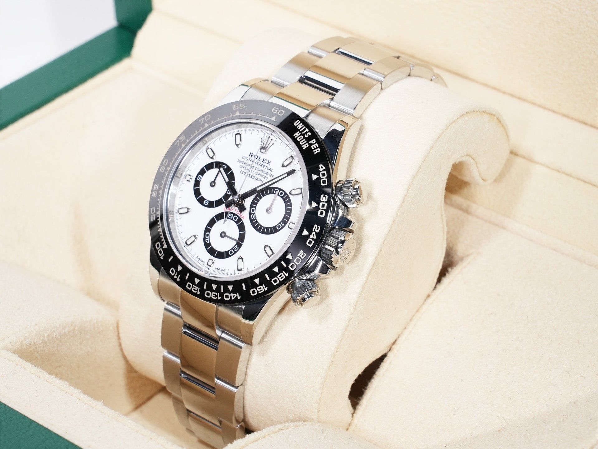 ROLEX Daytona Ref. 116500LN Stainless Steel White Dial Excellent Used Condition d2ne8yfq