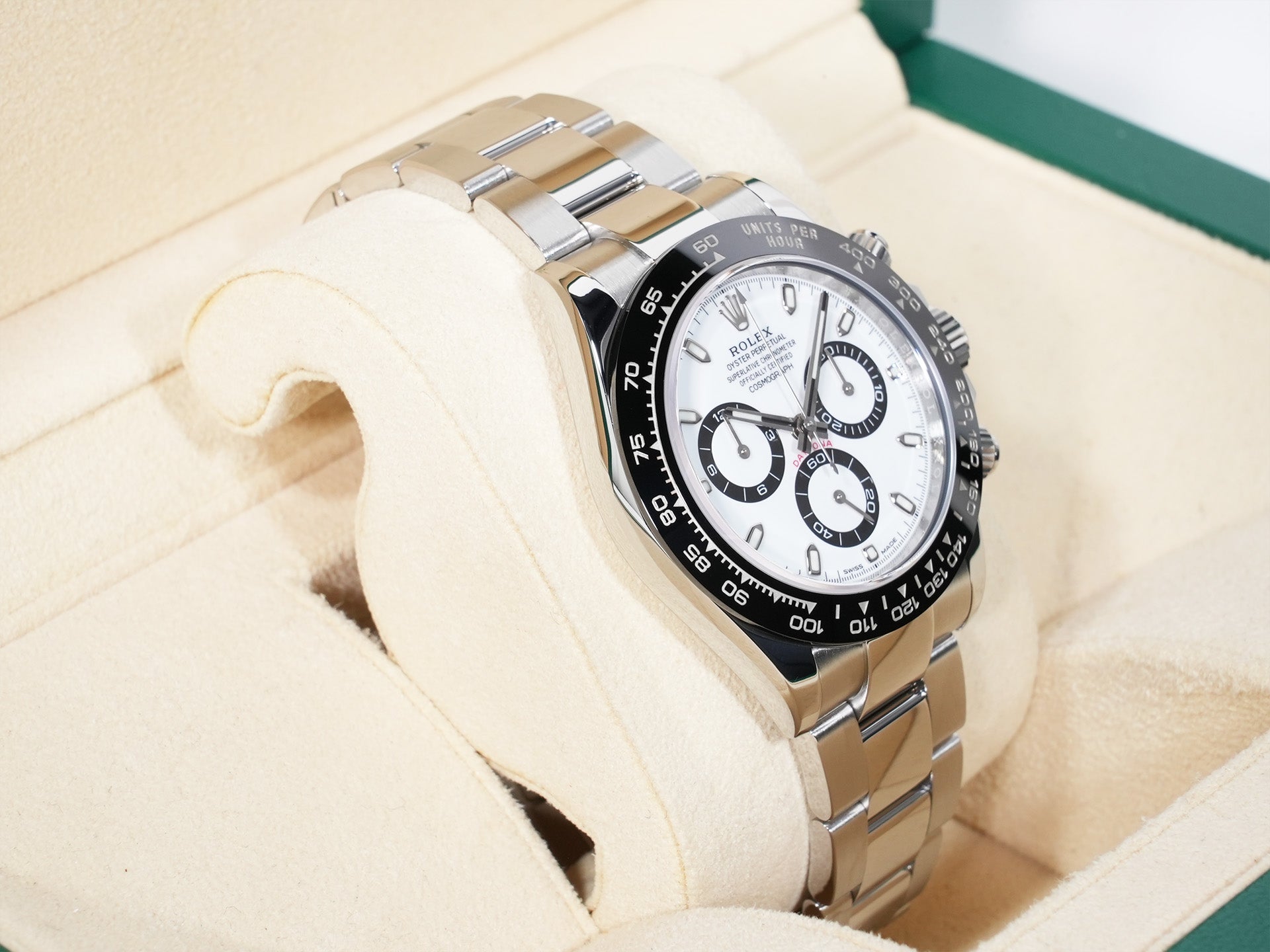 ROLEX Daytona Ref. 116500LN Stainless Steel White Dial Excellent Used Condition d2ne8yfq