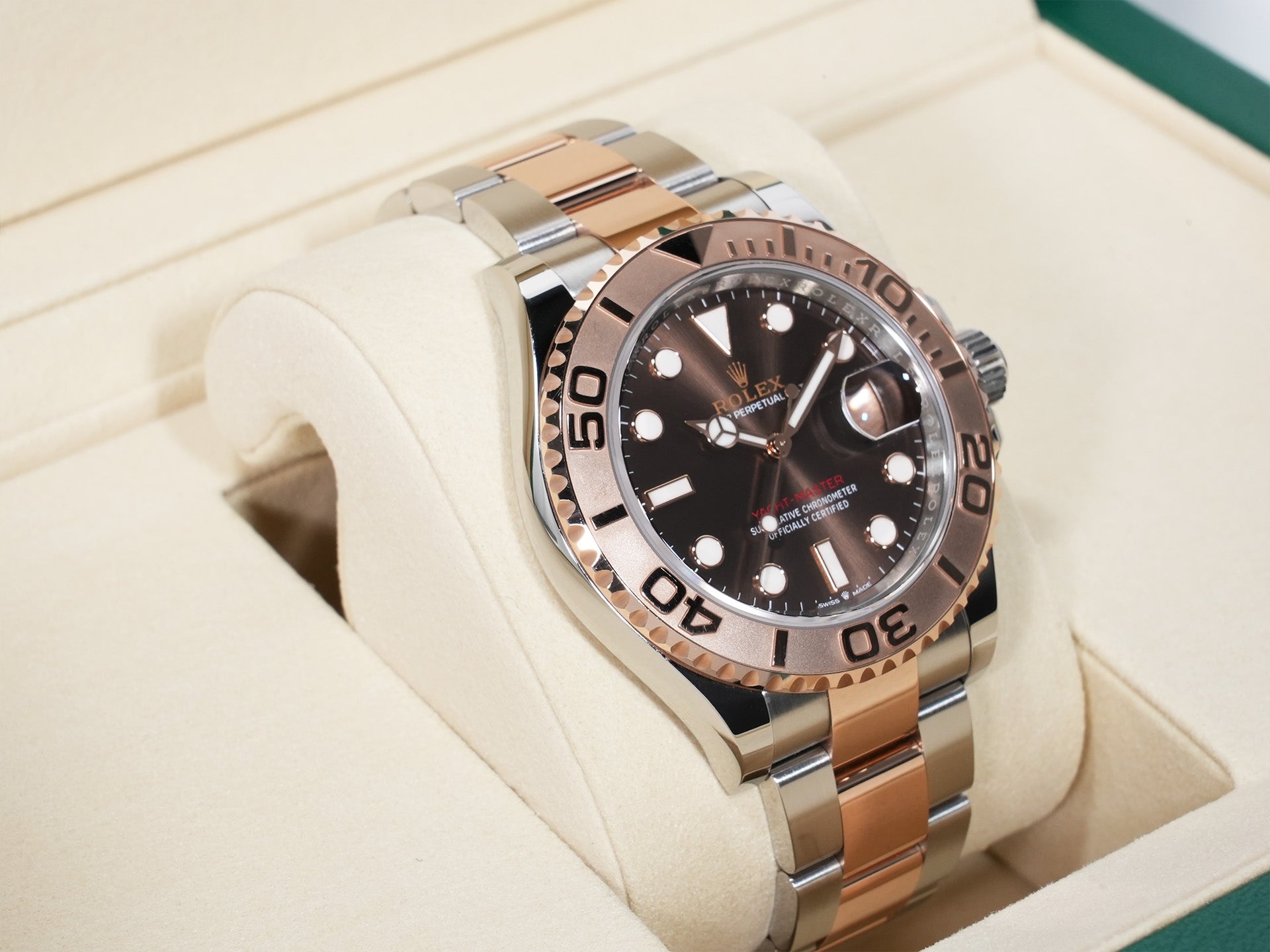 Rolex Yacht-Master 40 Ref.126621 Stainless Steel/Everose Gold Chocolate Dial Used bdwhgii7