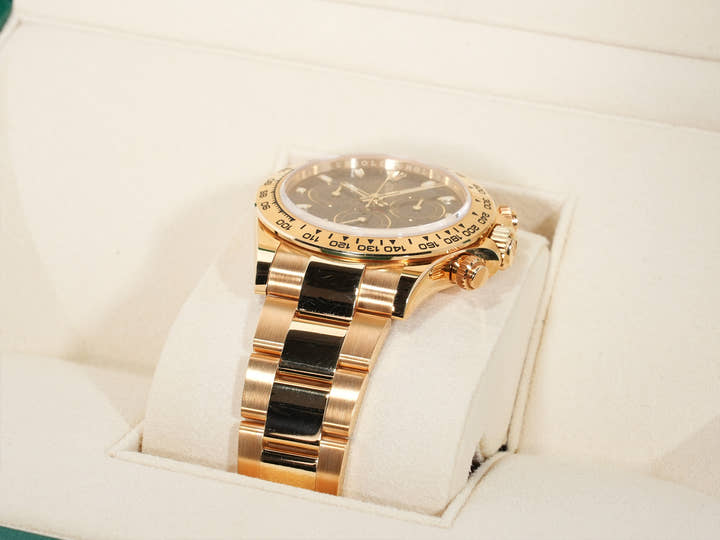 ROLEX Daytona Ref. 116508 Yellow Gold Black Dial Used 2t7i4uyk