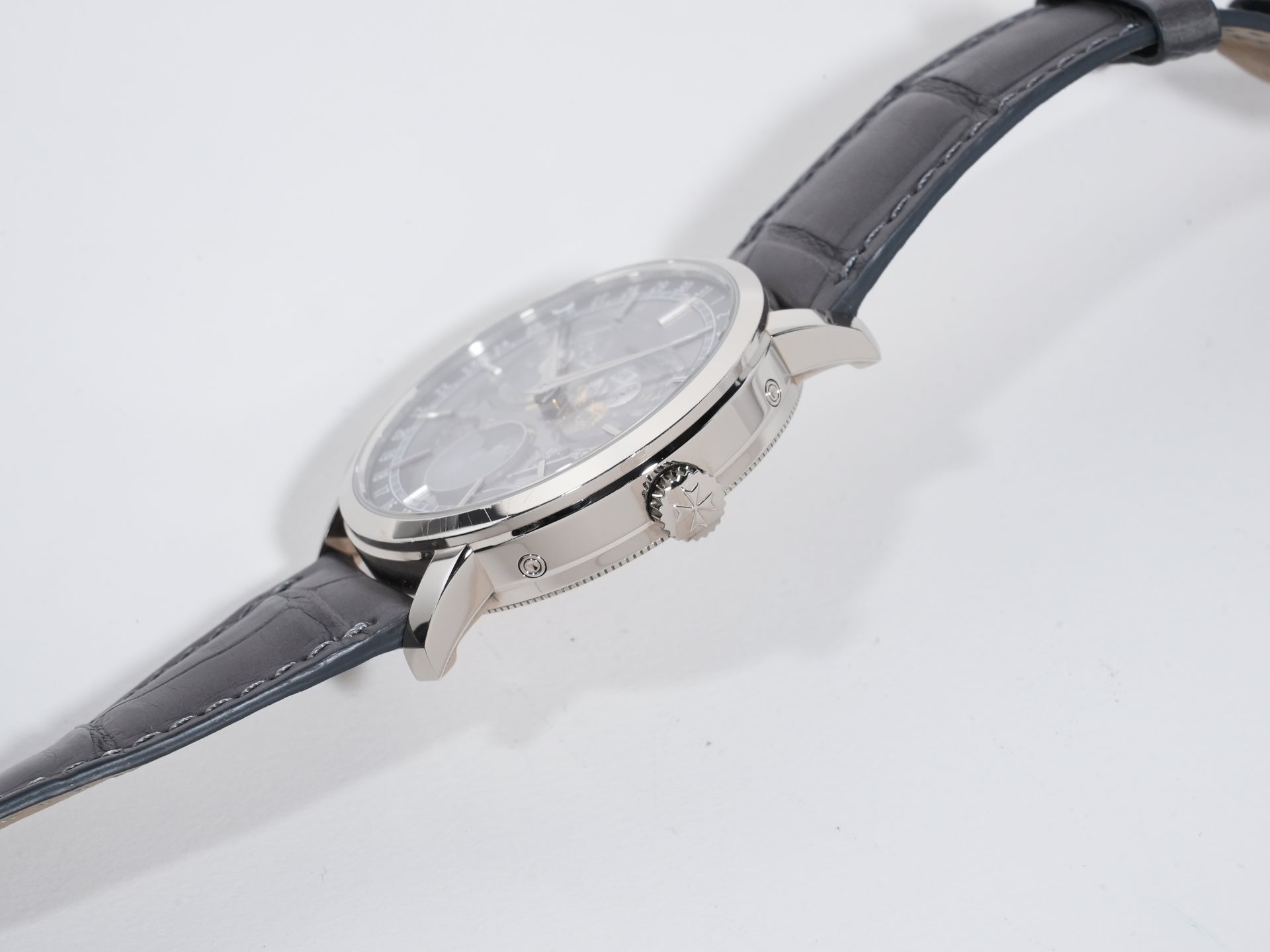 Vacheron Constantin Traditionnelle Complete Calendar Openface Ref. 4020T/000G-B655 White Gold Skeleton Dial Used w6intbgs
