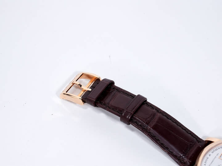 A. Lange & Söhne Lange 1 Moon Phase Ref. 192.032 Pink Gold Silver Dial Excellent Condition jhw2ijrg