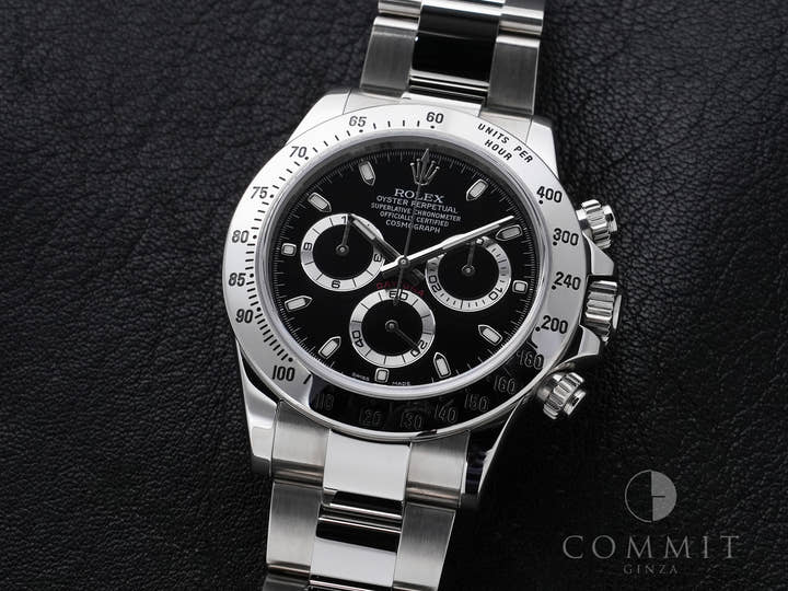 Rolex Daytona Ref. 116520 Stainless Steel Black Dial Excellent Condition rpswc7it