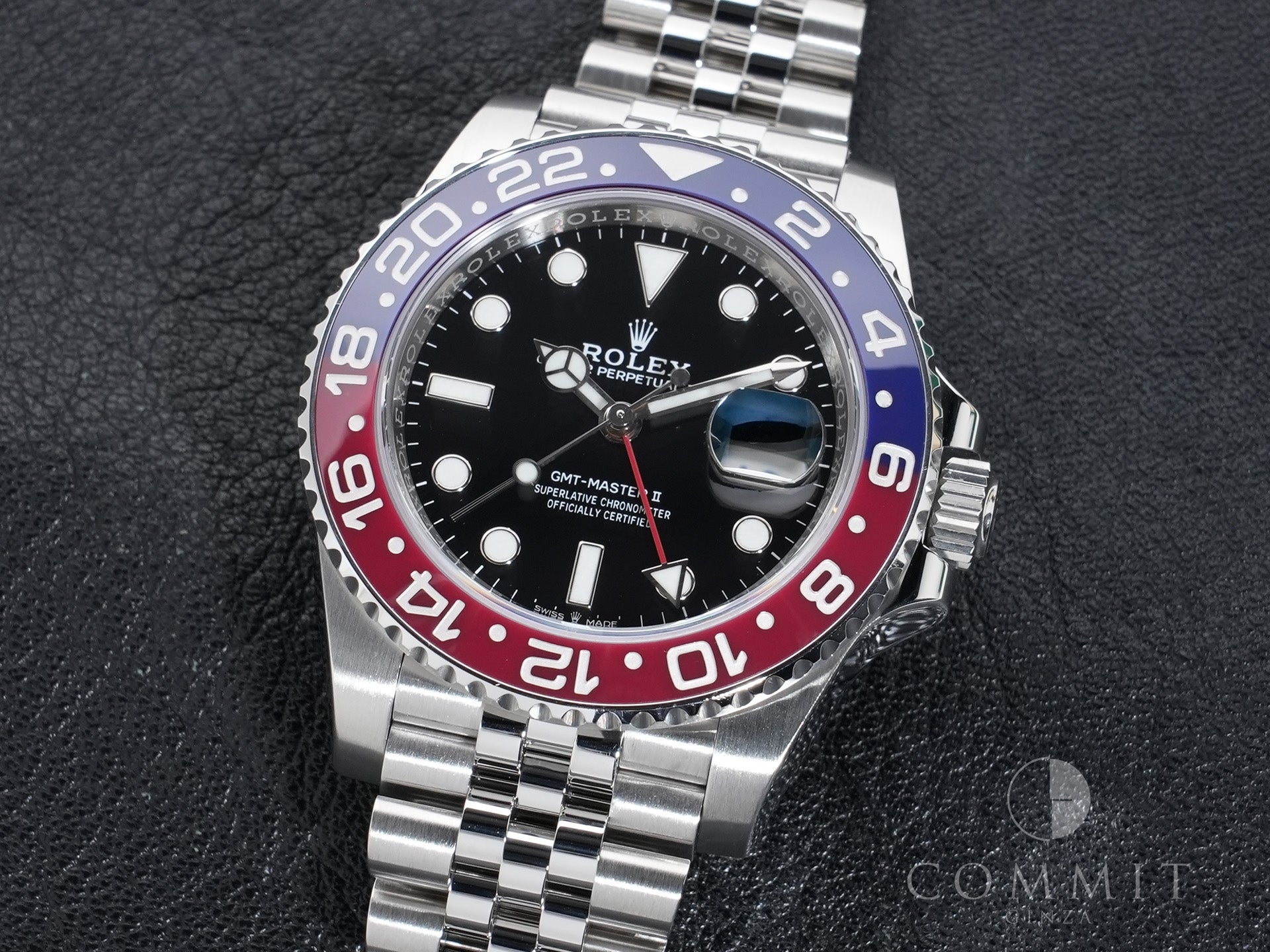 Rolex GMT-Master II Ref. 126710BLRO Stainless Steel Black Dial Jubilee Bracelet Excellent Condition qea8cgmz