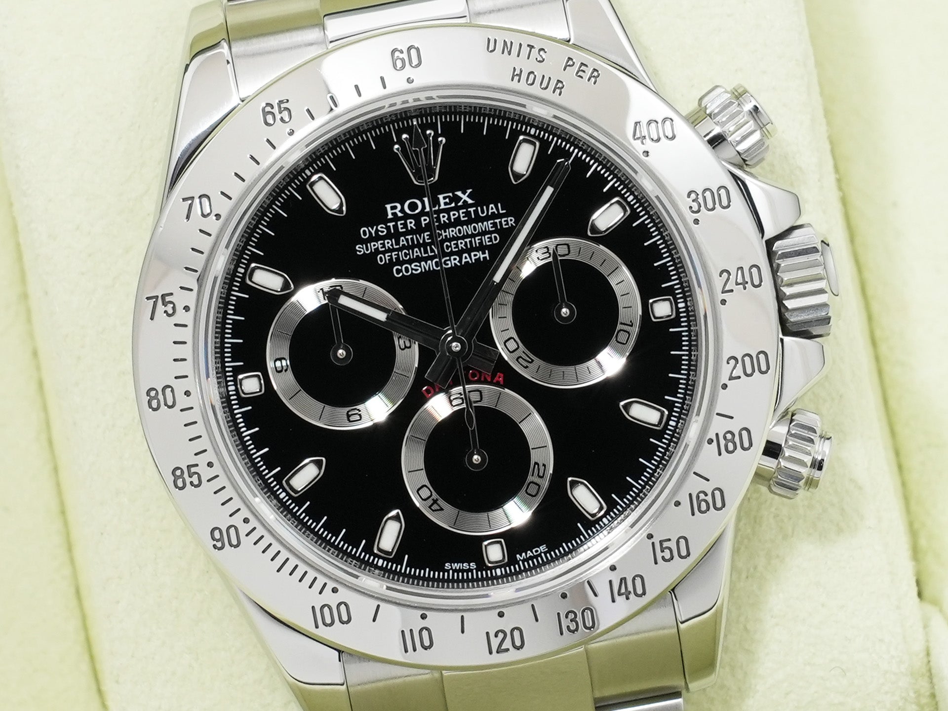 Rolex Daytona Ref. 116520 Stainless Steel Black Dial Excellent Condition gguga8gn